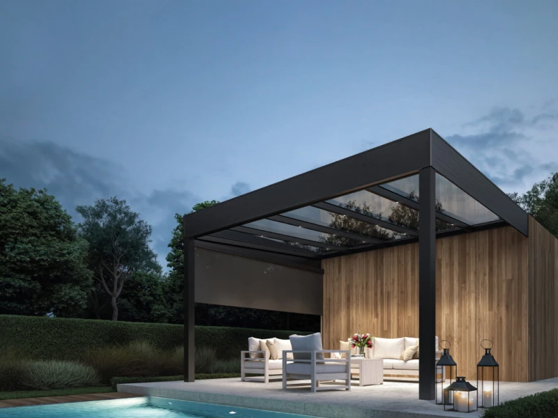 Pergola à toit fixe